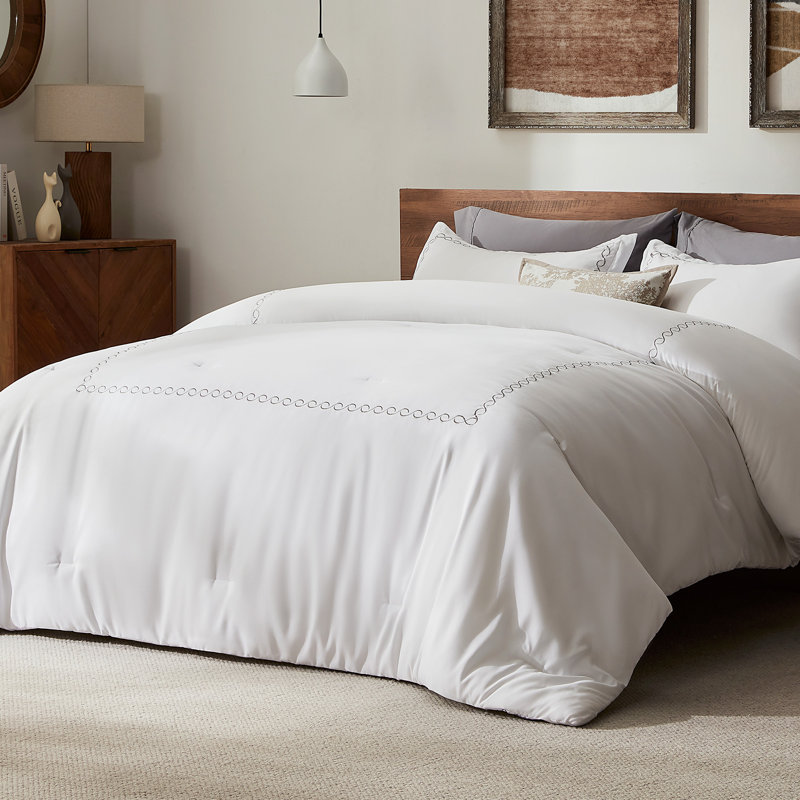 Comforter Set, Geometric Rhombus, King Comforter + 2 Standard Shams