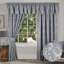 Hallas Pencil Pleat Damask Jacquard Curtains-1093429805-1093429814