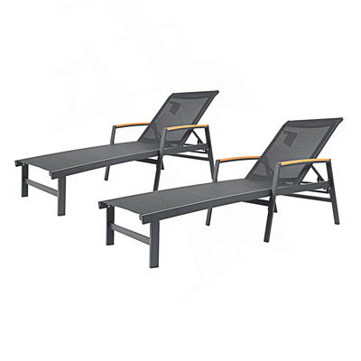 Outdoor Chaise Lounge Set