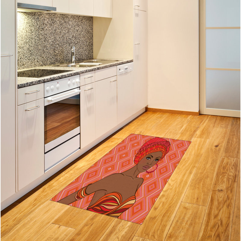 Tapis décoratif Afro, Rectangle 2 pi 7 po x 5 pi