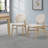 Upholstered Solid Wood Dining Chair-121600700-121600701