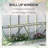 Outsunny 6' X 3' Galvanized Raised Garden Bed With Mini PVC Greenhouse Cover, Outdoor Metal Planter Box With 2 Roll-Up Windows For Growing Flowers, Fruits, Vegetables And Herbs, Silver