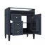 Meuble-lavabo de 30 po sans lavabo supérieur, armoire de rangement contemporaine avec 2 tiroirs et un compartiment rabattable-563754711-563754698