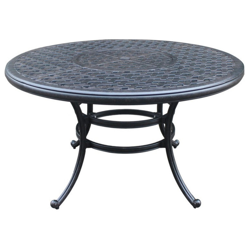Round Dining Table, Dark Lava Bronze