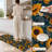 Sunflower Pattern Non-Slip Washable Kitchen Mats