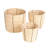 Round Corn Rope Baskets With Thin Stripes
