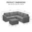Ensemble de canapé modulaire en L Aubade-1577709136