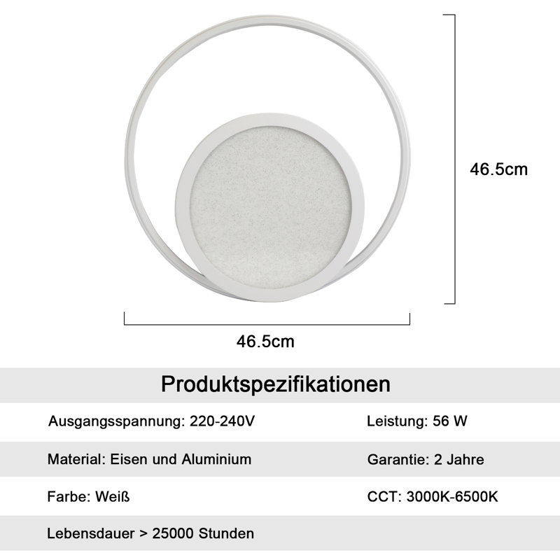 Anivea LED Flush Mount, White