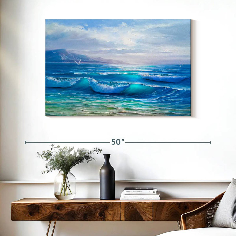 Mer bleue Gillard, H 26 po x l 39 po