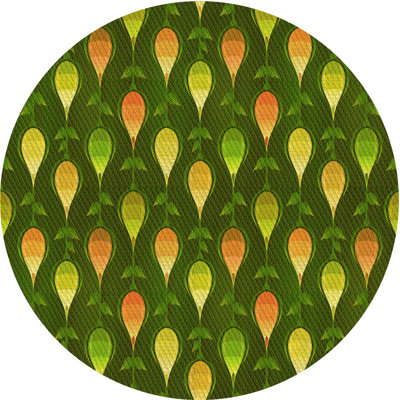 Tapis jaune à motifs 3828