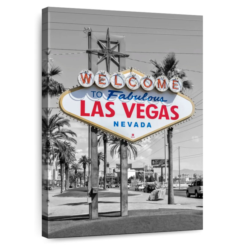 Aime Las Vegas Sign Colorkey, 39" H x 26" W