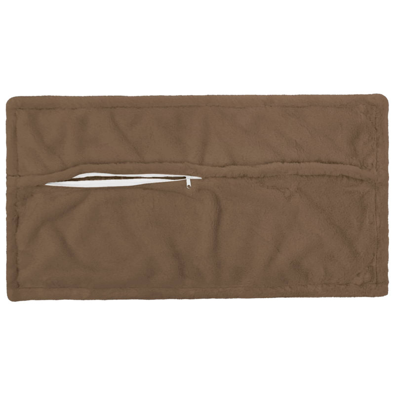 Cream Cushion Cover, Light Brown, Rectangle 40cm H x 80cm W