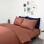 Microfiber No Pattern Duvet Cover Set with Pillowcases Included-115640155-115640160
