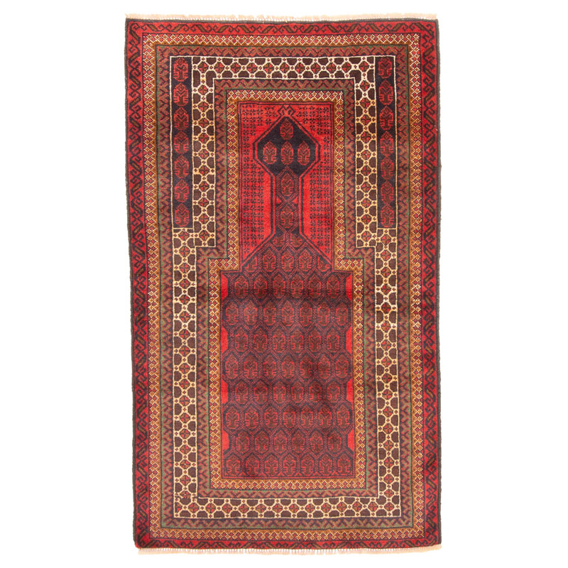 Teimani Red Rug 2'10" x 4'11"