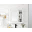 Armoire de rangement pour miroir de salle de bain 30 po x 28 po, conception moderne, intimité dissimulée, gris, armoire murale - 28 po, rangement spacieux, inclus,-584634040