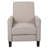 Recliner Push Back Chair for Elegant Home Décor Beige-1309619567