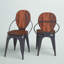 Chaise d'appoint en bois massif Cline