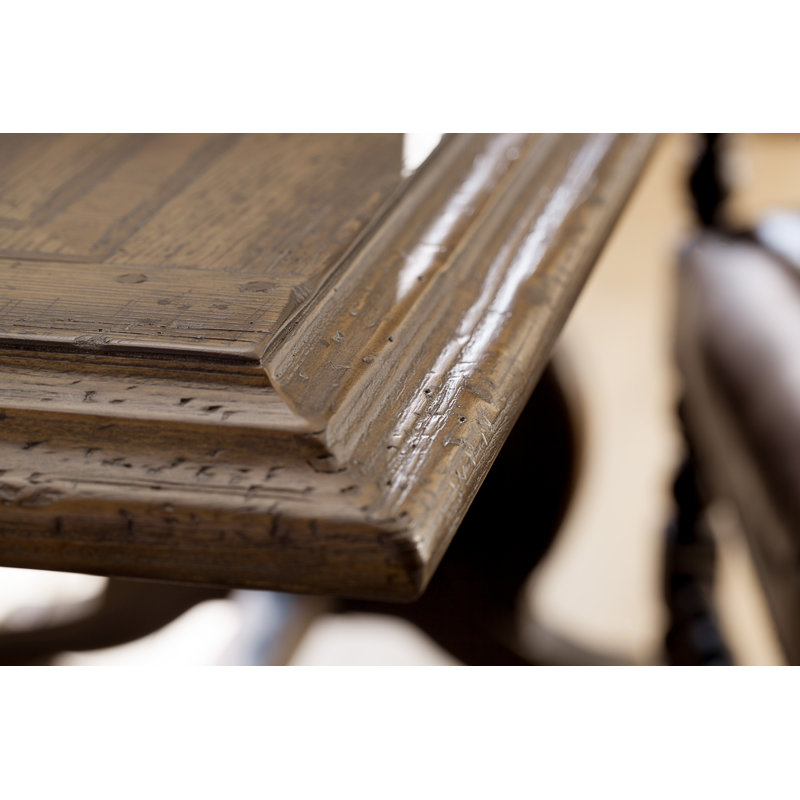 Hill Country Black and Brown Extendable Dining Table
