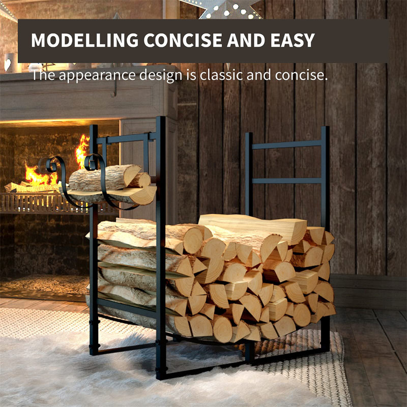 76.5cm W Metal Log Rack