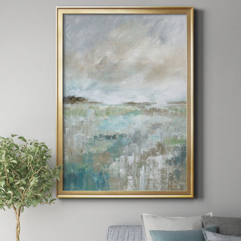 «Nan» par J Paul, reproduction d'art sur toile encadrée, H 36,5 po x l 26,5 po x P 1,5 po, Doré