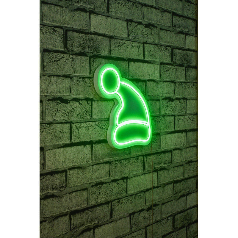Éclairage décoratif en plastique à DEL, Vert
