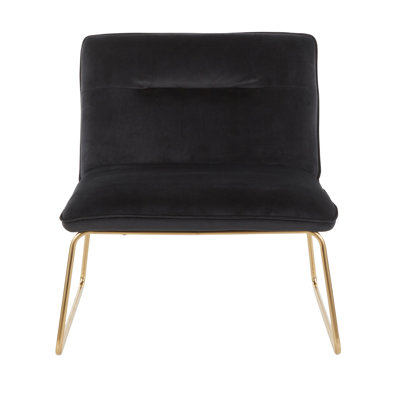 John-Stephan Velvet Slipper Chair