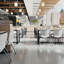 Chaises de vestibule empilables en plastique avec dossiers perforés Oliverson-809560535-848270540