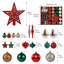 72 pièces de boules de Noël décoratives, boules de Noël suspendues, décorations d'arbre de Noël pour les fêtes-1960703802