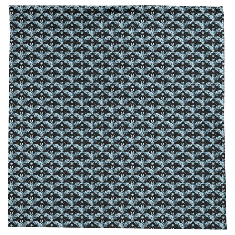 Leffel Bats Pattern Tablecloth, Teal