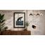Whale Rising Coastal - Framed Print-1593300792-1593300794