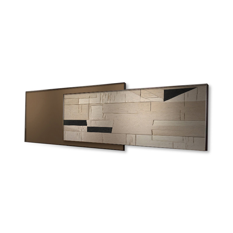 Peinture décorative minimaliste pour salon, peinture murale sur fond de canapé, H 33,46 po x l 118,11 po