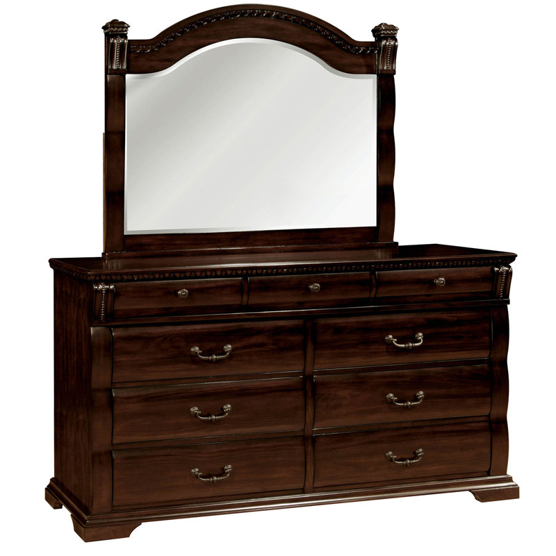 Commode double 9 tiroirs avec miroir Allanson