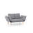 Halcombe 78.74" Linen Flared Arm Sleeper-2006134844