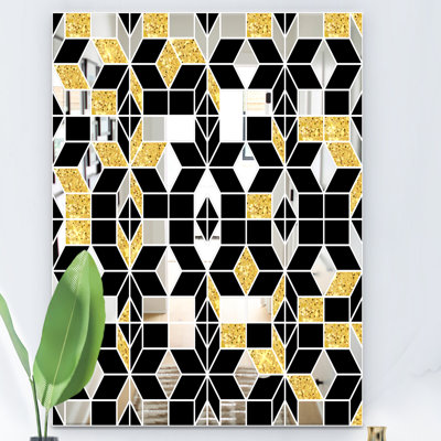 Miroir triangulaire Mid-Century