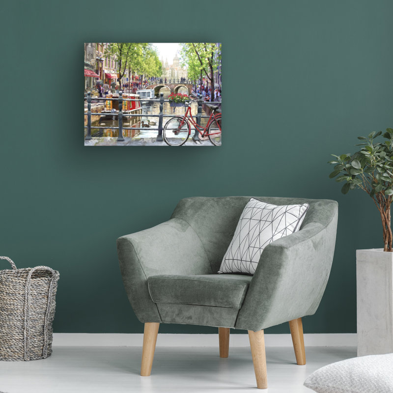 Art mural sur toile tendue - The Macneil Studio «Amsterdam Landscape», art mural pour salon, chambre à coucher ou bureau - 14 x 19