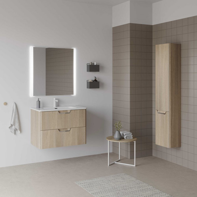Ensemble de meuble-lavabo simple 24 po Finneytown, Blanc brillant