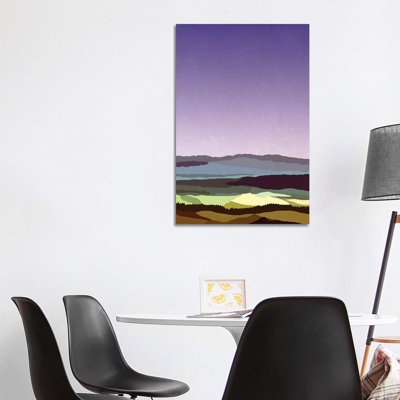 Sunset Over The Valley by Alisa Galitsyna - Wrapped Canvas Print