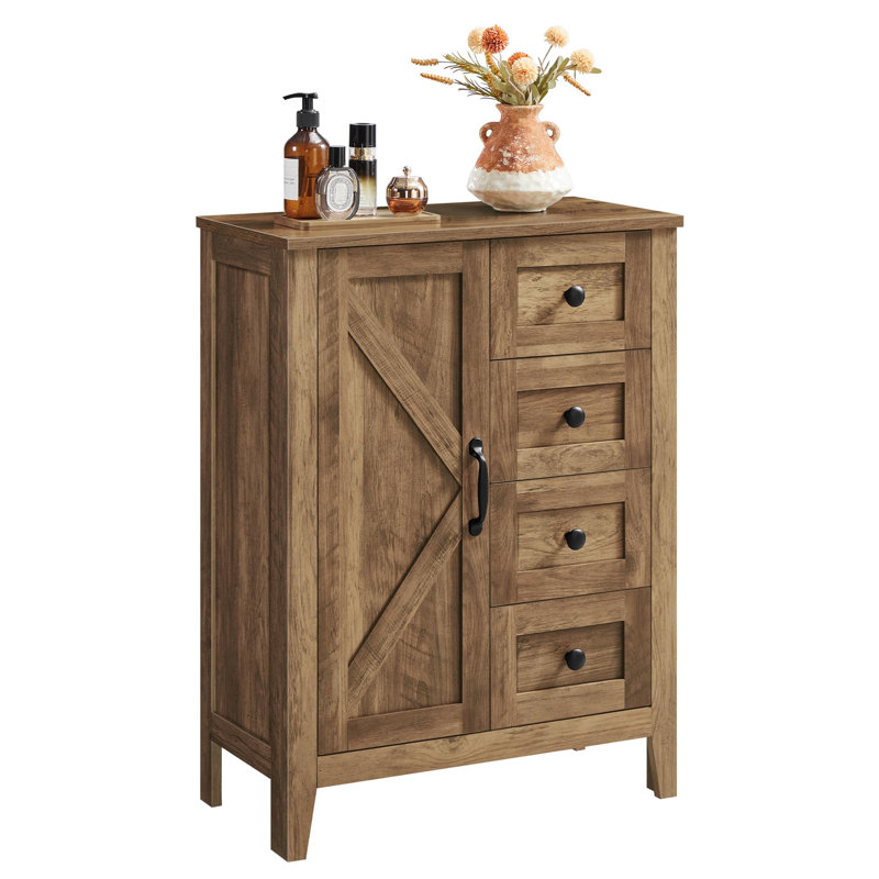 Armoire de salle de bain Farmhouse, Brun miel