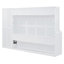 Lit escamotable peu encombrant avec rangement intégré, MDF blanc, maison moderne