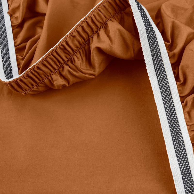 Machine Woven Fitted Sheet, Single, Terra