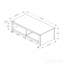 Table basse de style transitionnel 44 po