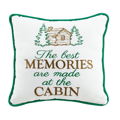 Embroidered Cotton Throw Pillow