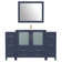 Arroyos 60'' Single Bathroom Vanity with Ceramic Top with Mirror