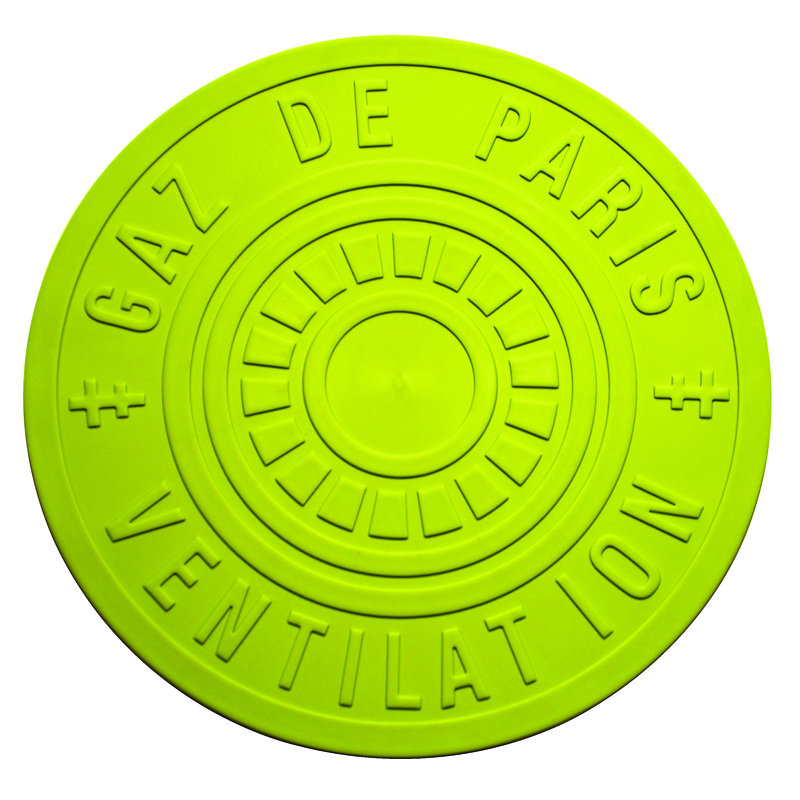 Street Cover Paris Round Charger Plate 13.9" - 6 Pieces - Olive Green, Olive Green