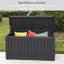 Boîte de rangement verrouillable en polypropylène (PP) 80 gallons Modern Depo-96965751