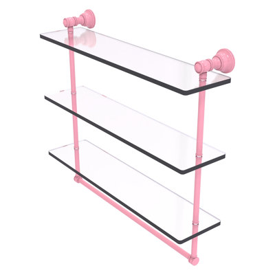 Tablette flottante avec porte-serviettes 3 pièces Carolina
