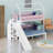 House-Shaped  Bunk Bed with Slide and Storage Staircase-1931042023