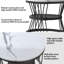 Modern Coffee Tables, Round Nesting Tables Set Of 2, Side Tables With Metal Frame And Open Storage Shelf, Industrial Stacking End Tables For Living Room Bedroom Office-999663341
