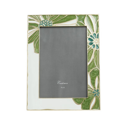 Green Enamel  Picture Frame, Rectangle