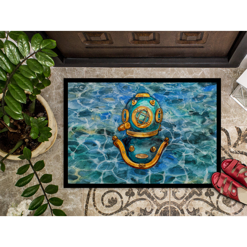 Tapis de porte antidérapant pour casque de plongée Deep Sea, L 27 po x L 18 po 